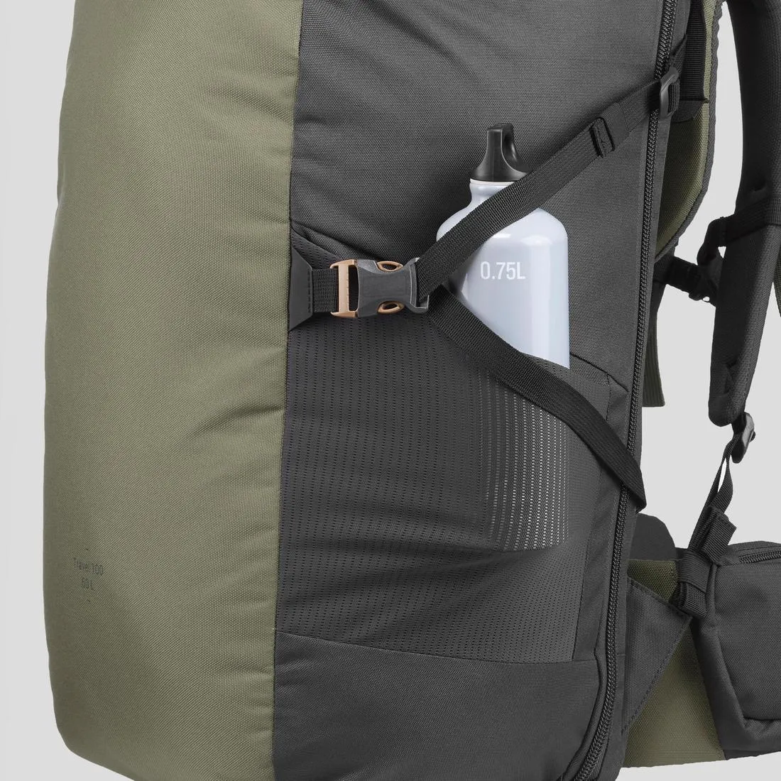Trekking and travel backpack 60 L - TRAVEL 100