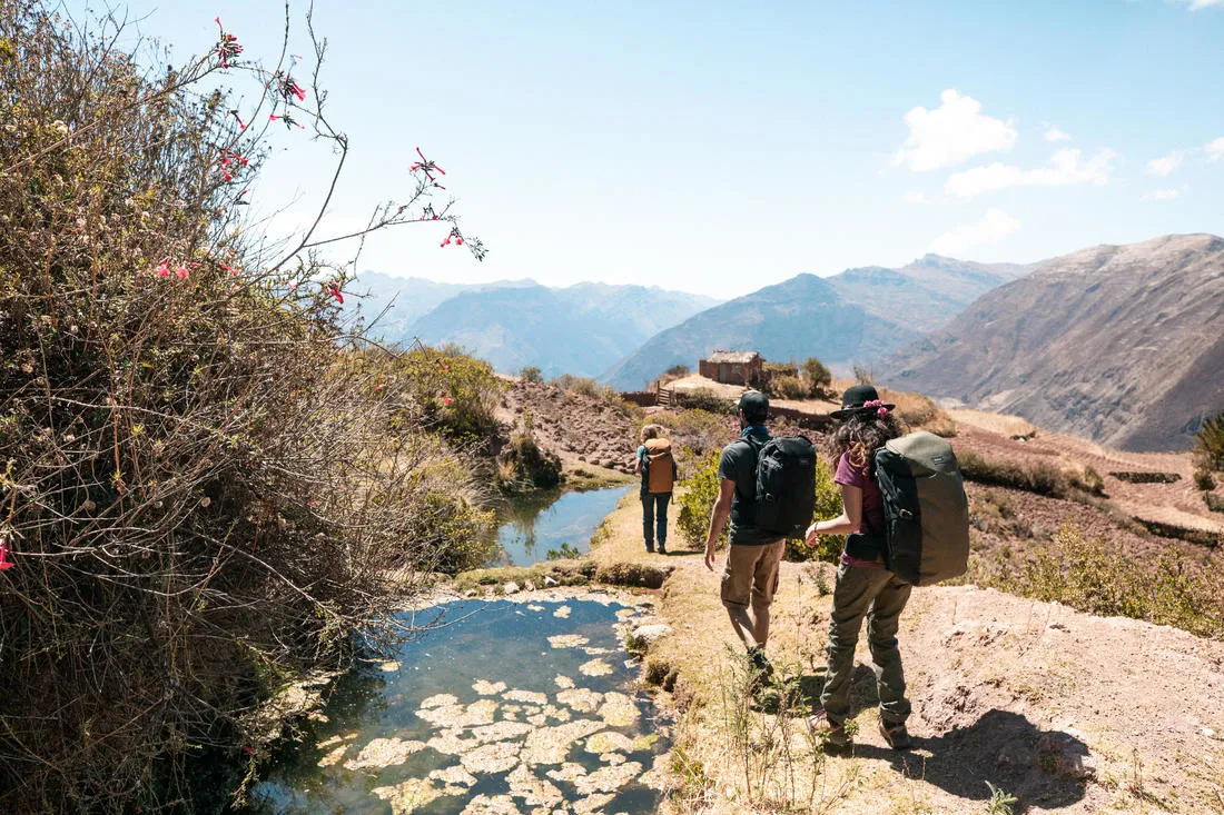 Trekking and travel backpack 60 L - TRAVEL 100