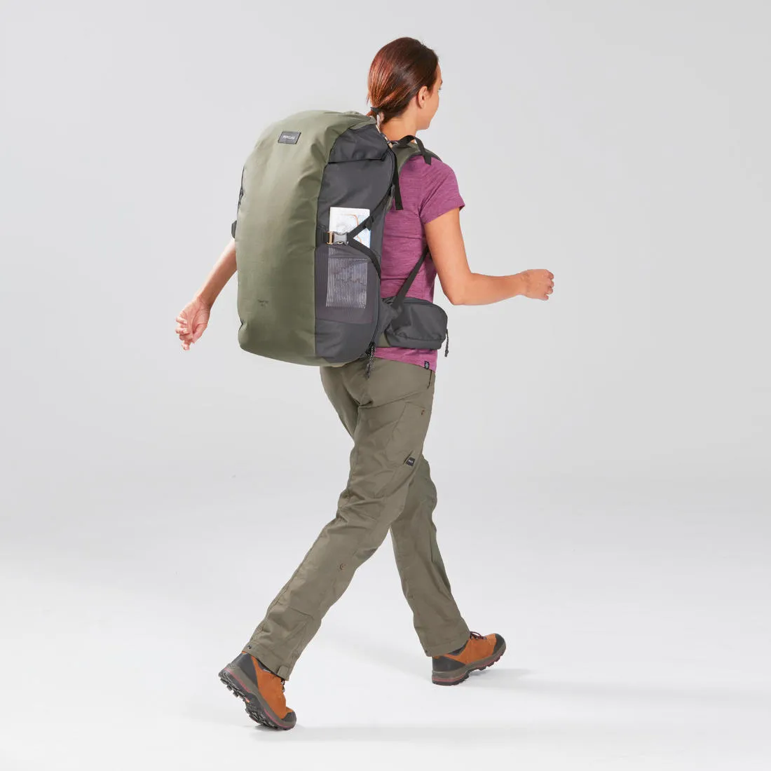 Trekking and travel backpack 60 L - TRAVEL 100