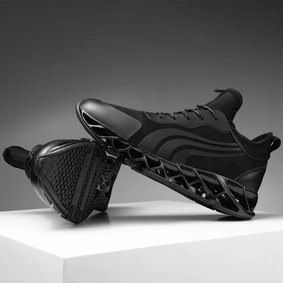 Trendy Design Black Blade Sneaker Shoes