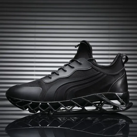 Trendy Design Black Blade Sneaker Shoes