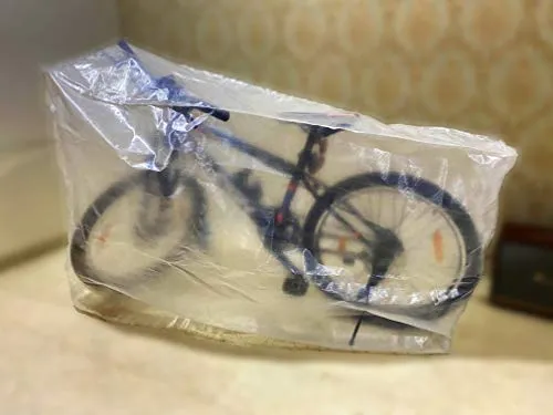 TUFFPAULIN Cycle Wrap Transparent, Universal Cycle Cover , Bicycle Cover , Extra Strong Durable , UV Resistant , 100% Waterproof Virgin , 6 Layer 3D Rib Technology
