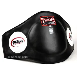 Twins Black Leather Belly Pad