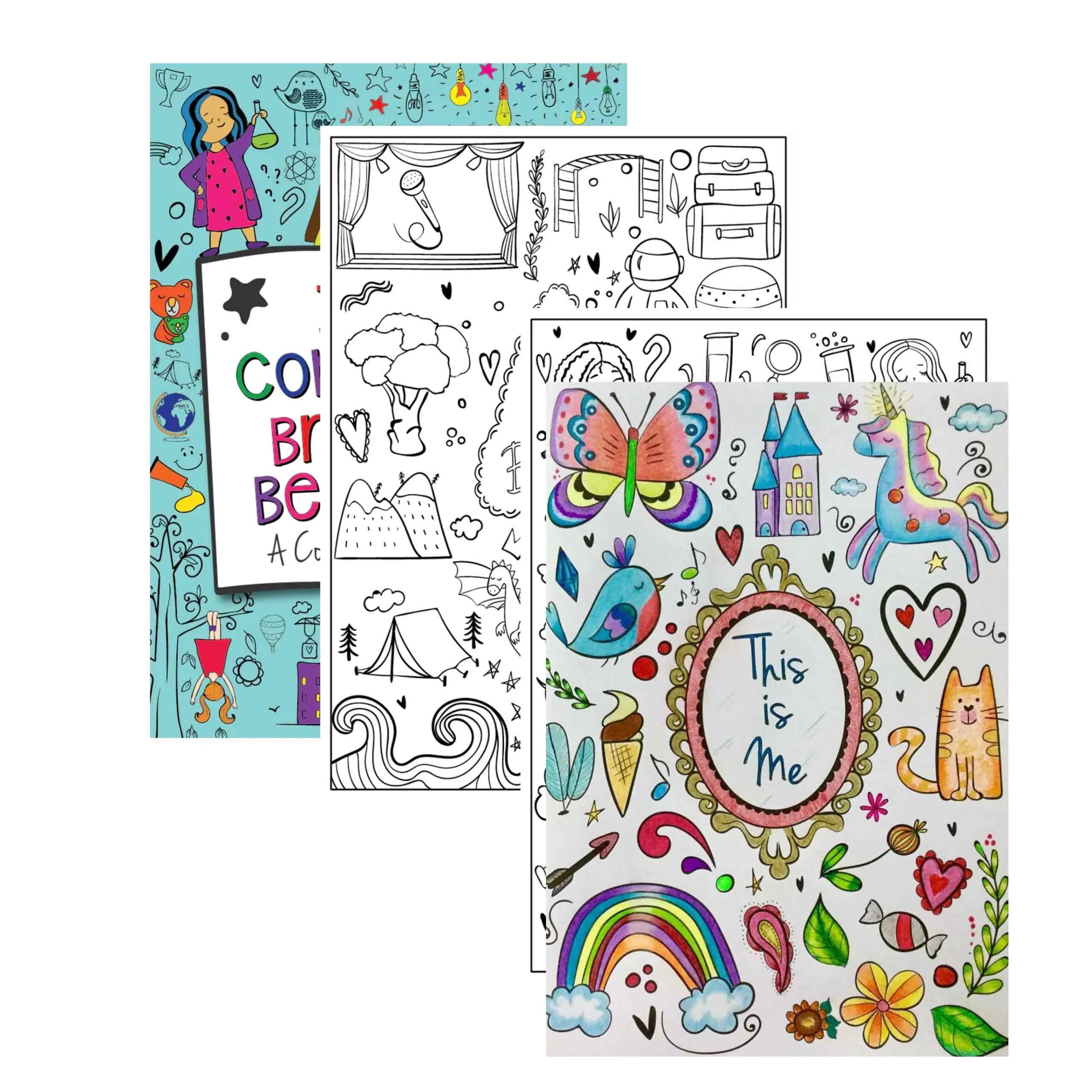 Ultimate Superhero Costume Gift Set,  9 Piece Set   Coloring Book, Red Pink