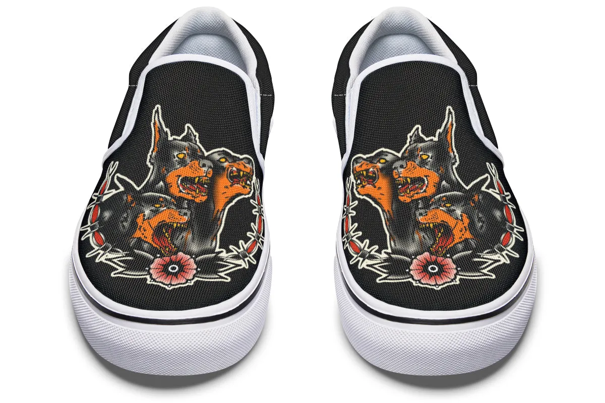 Undead Pharaoh's Cerberus Slip On Shoes