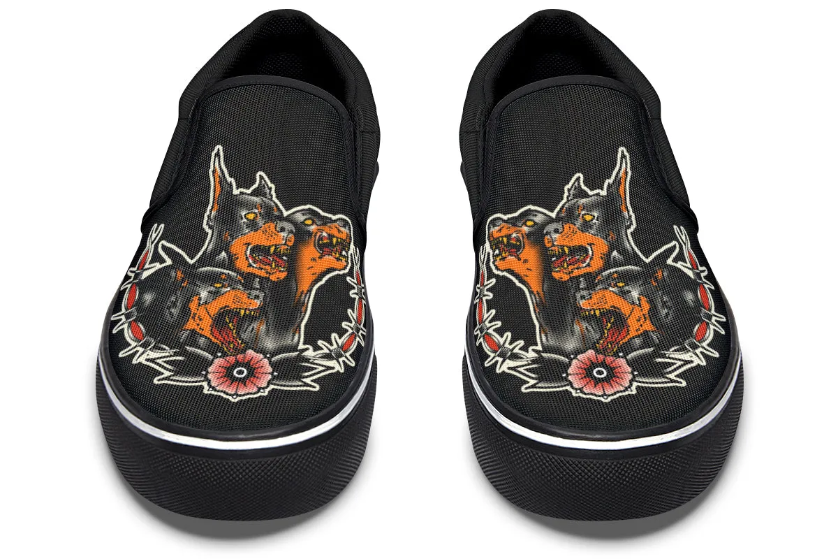 Undead Pharaoh's Cerberus Slip On Shoes