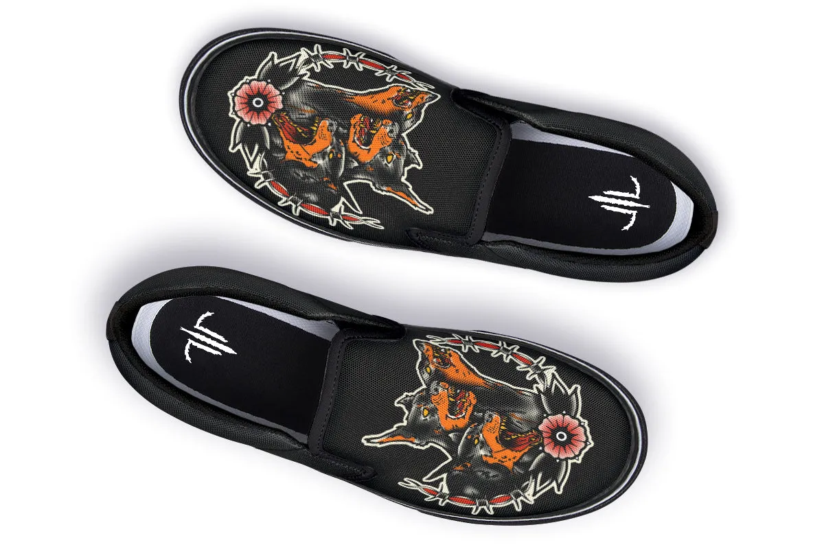 Undead Pharaoh's Cerberus Slip On Shoes