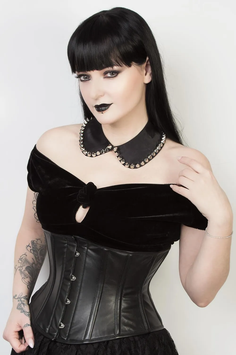 Underbust Custom Made Waspie Leather Corset