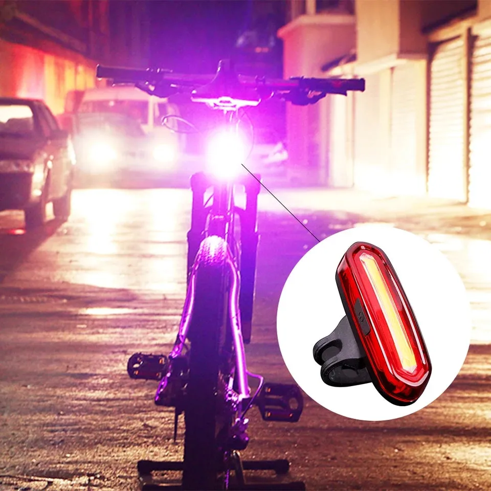 USB Rechargeable Cycling MTB Police LED Tail Light