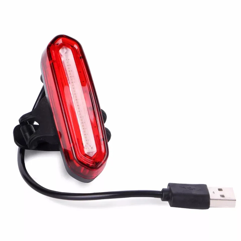 USB Rechargeable Cycling MTB Police LED Tail Light