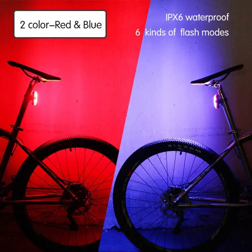 USB Rechargeable Cycling MTB Police LED Tail Light