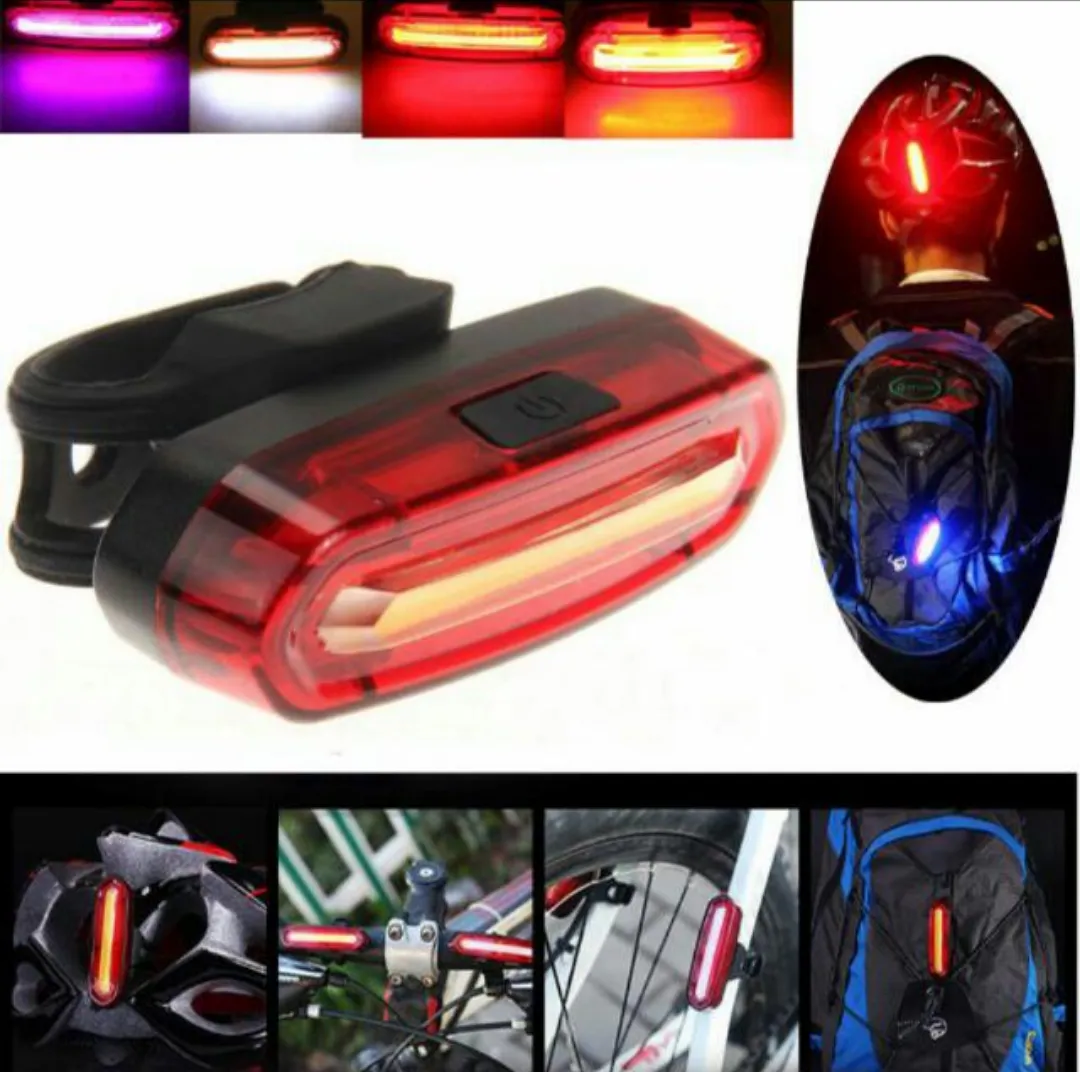 USB Rechargeable Cycling MTB Police LED Tail Light