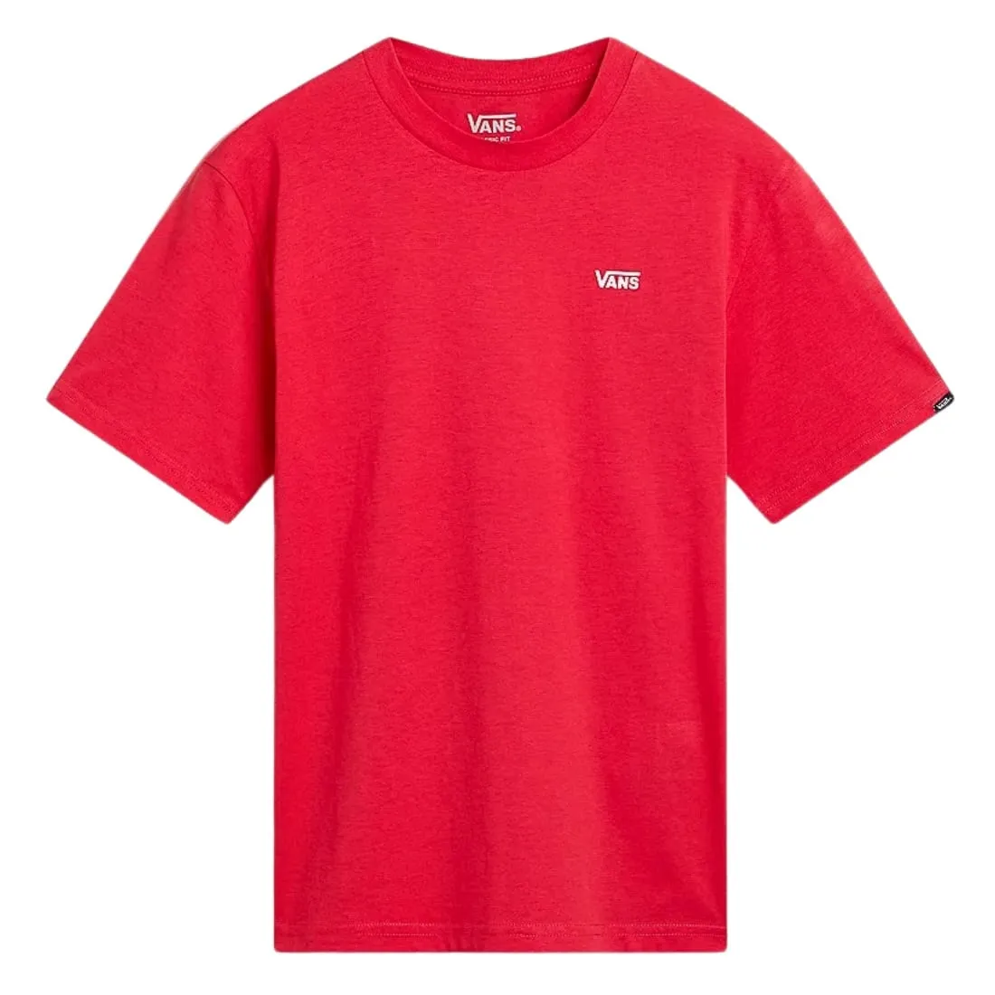 Vans Boys Left Chest Logo Kids T-Shirt - Red