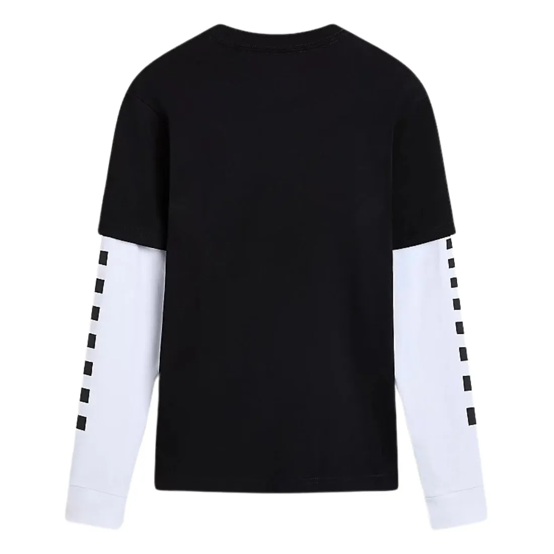 Vans Boys Long Check Twofer Kids Longsleeve T-Shirt - Black