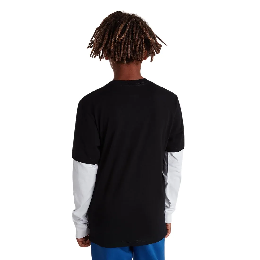 Vans Boys Long Check Twofer Kids Longsleeve T-Shirt - Black