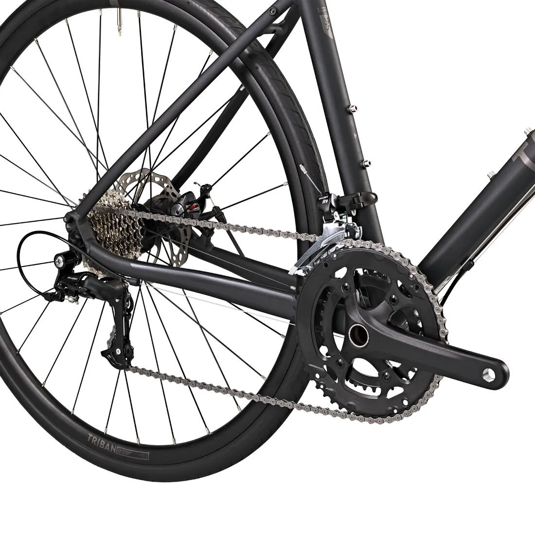 VELO ROUTE CYCLOTOURISTE RC500 MICROSHIFT 9V GRIS