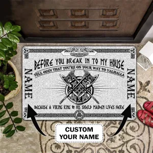 Vikings Doormat - Personalized Name 3D - Vikings 107