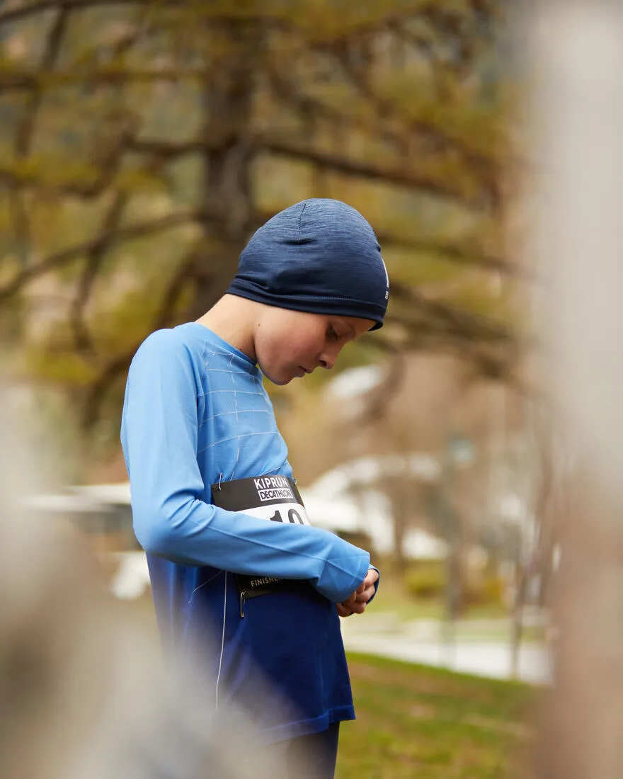 WATER-REPELLENT KIDS' RUNNING BEANIE - KIPRUN
