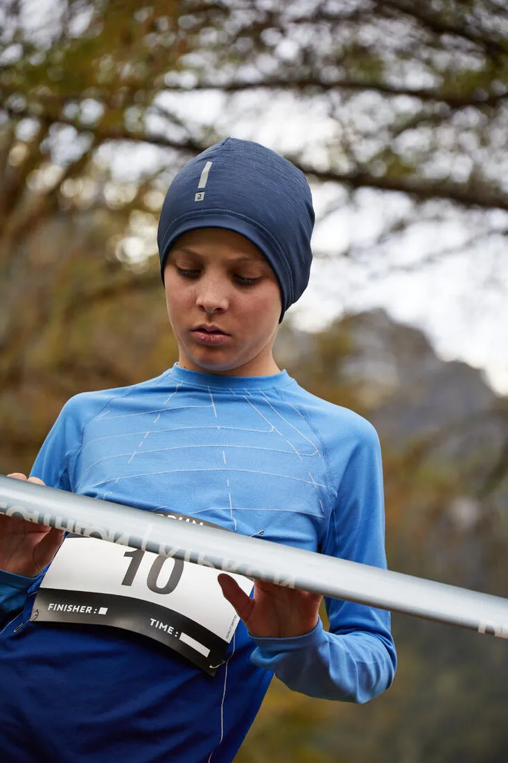 WATER-REPELLENT KIDS' RUNNING BEANIE - KIPRUN