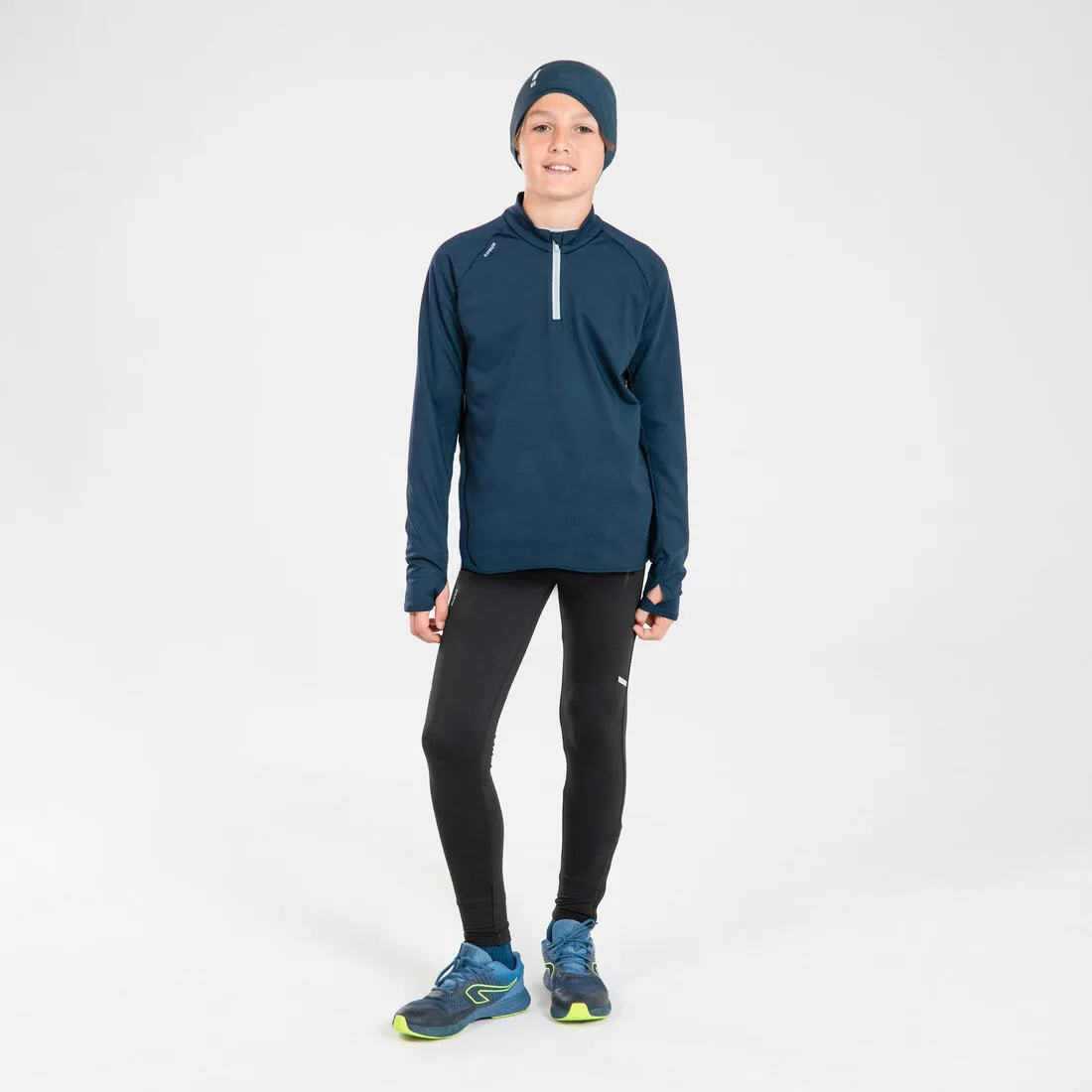 WATER-REPELLENT KIDS' RUNNING BEANIE - KIPRUN