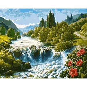 Waterfall - Canvastly DIY Paint By Numbers