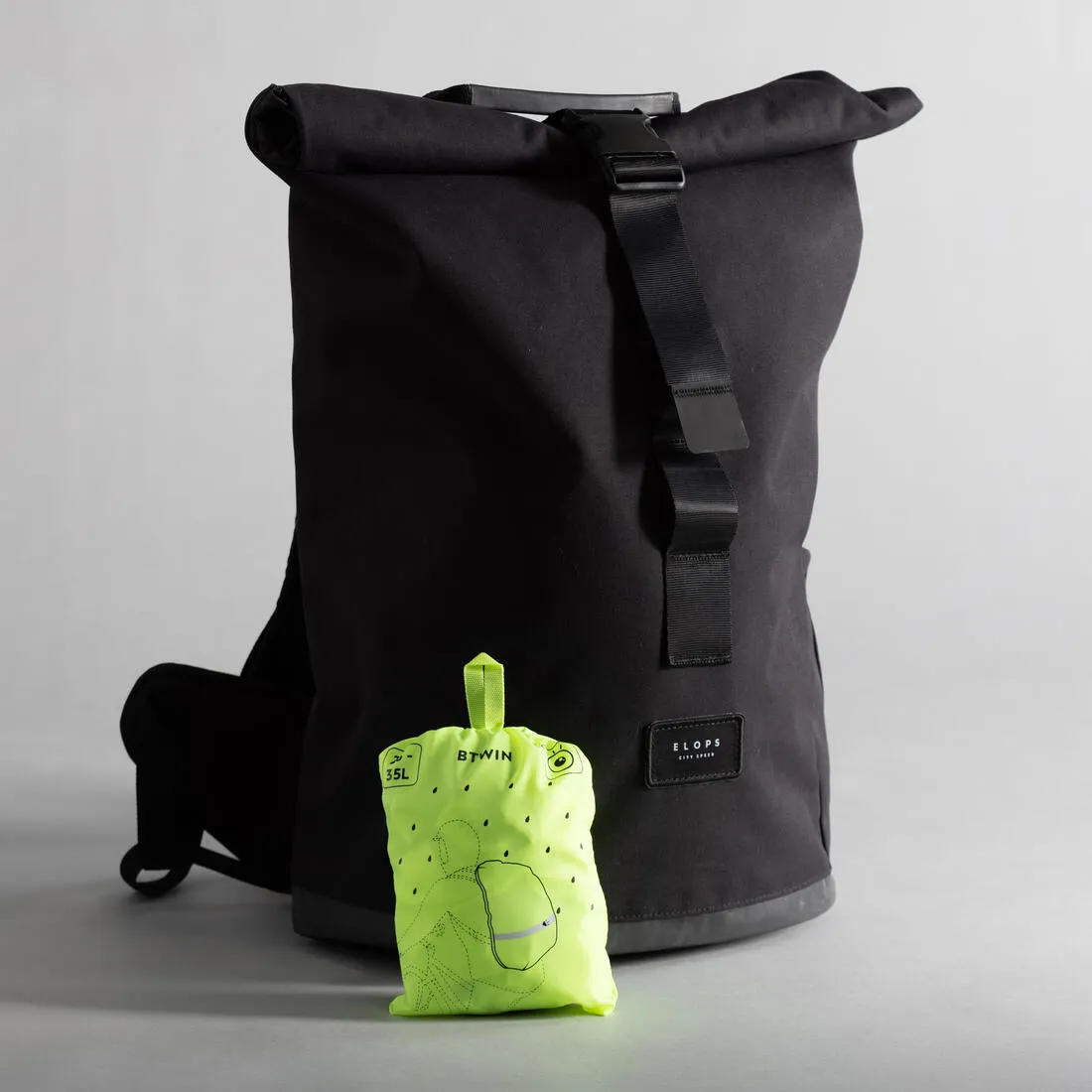 Waterproof Day/Night Visibility Bag Cover - Neon