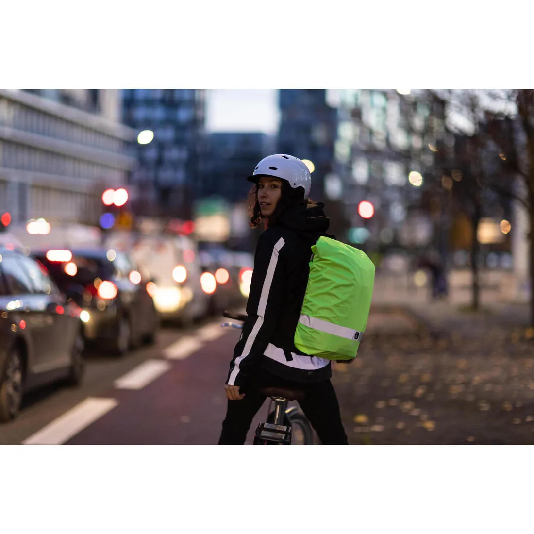Waterproof Day/Night Visibility Bag Cover - Neon