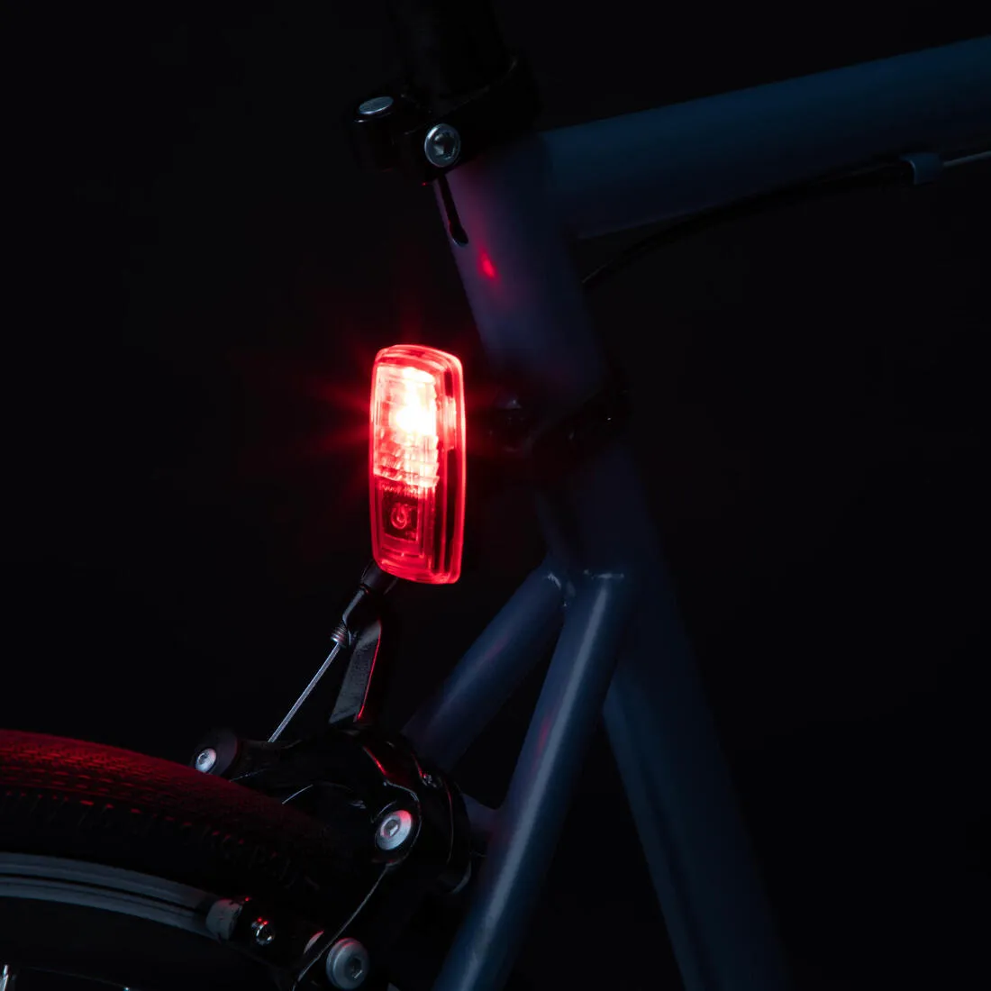 Waterproof front and rear battery-powered LED bike light set