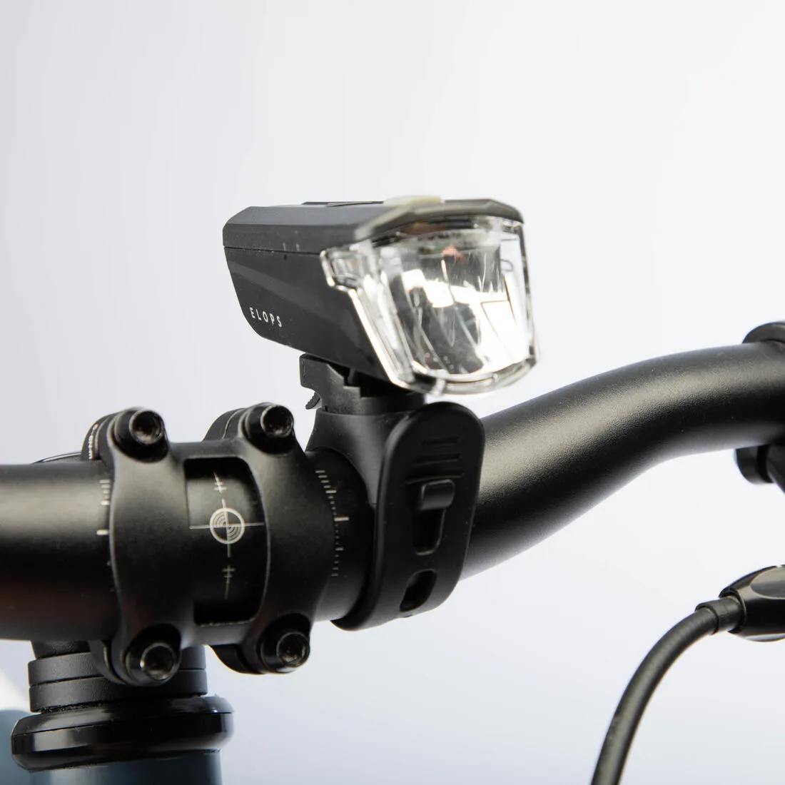 Waterproof front and rear battery-powered LED bike light set