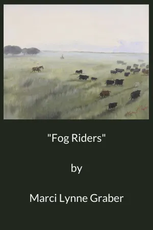 Western Art Oil Painting "Fog Riders"