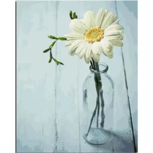 White Chrysanthemum – Canvastly DIY Paint By Numbers