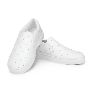 White Dots - Sustainably Made Women's  Slip-On Canvas Shoes