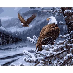 Winter Eagles – Canvastly DIY Paint by Numbers