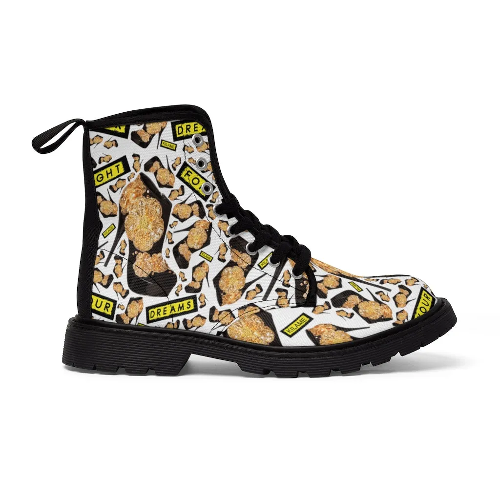 Women's Canvas Boots 'Boss lady'