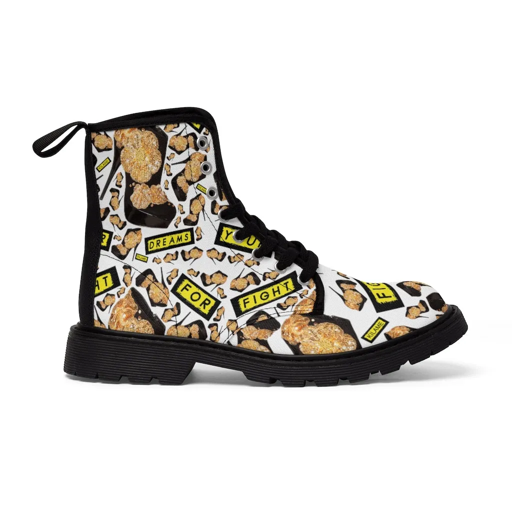 Women's Canvas Boots 'Boss lady'