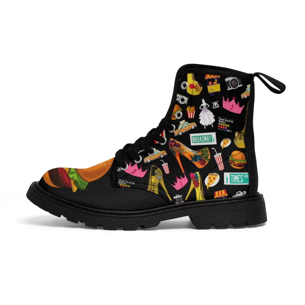 Women's Canvas Boots 'Pop Princess'