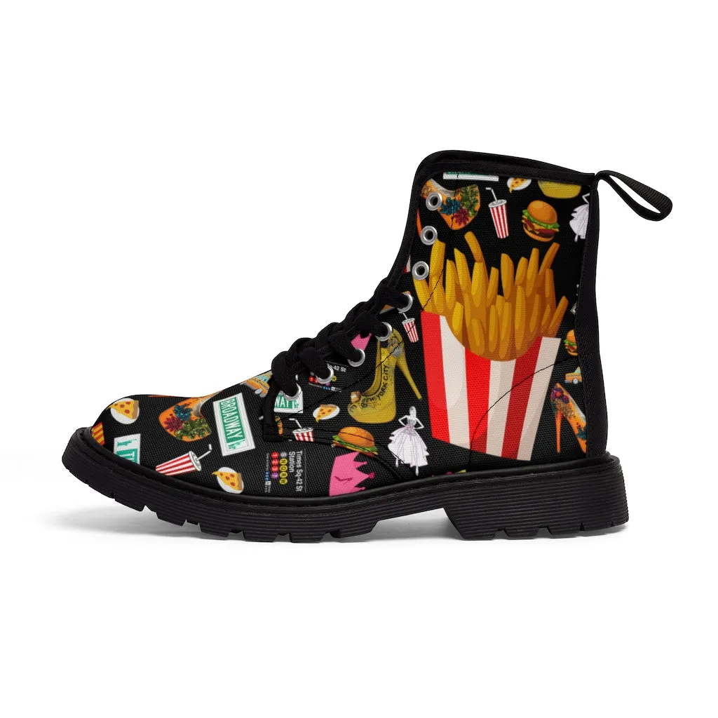 Women's Canvas Boots 'Pop Princess'