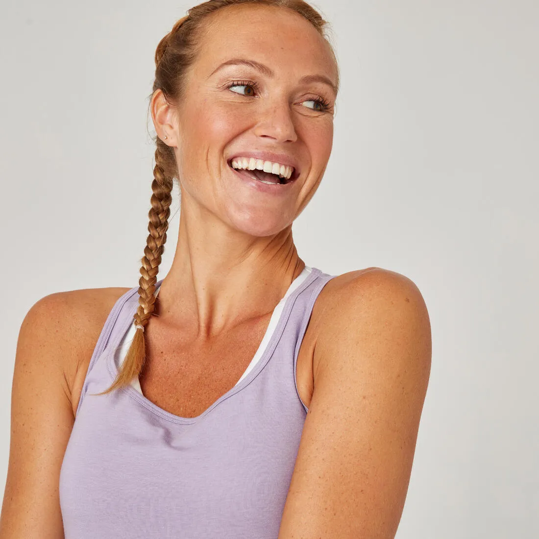 Women's Slim-Fit Fitness Crew-Neck Tank Top