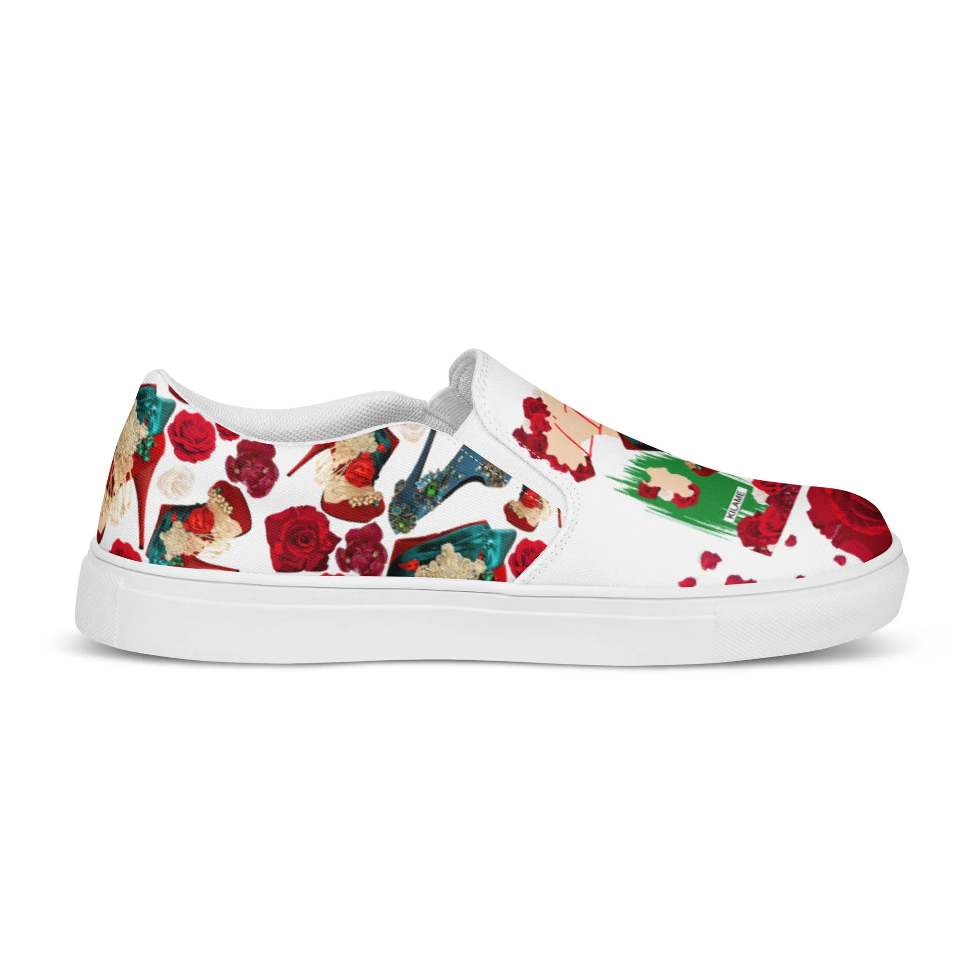 Women’s slip-on canvas shoes 'Amore tricolore'