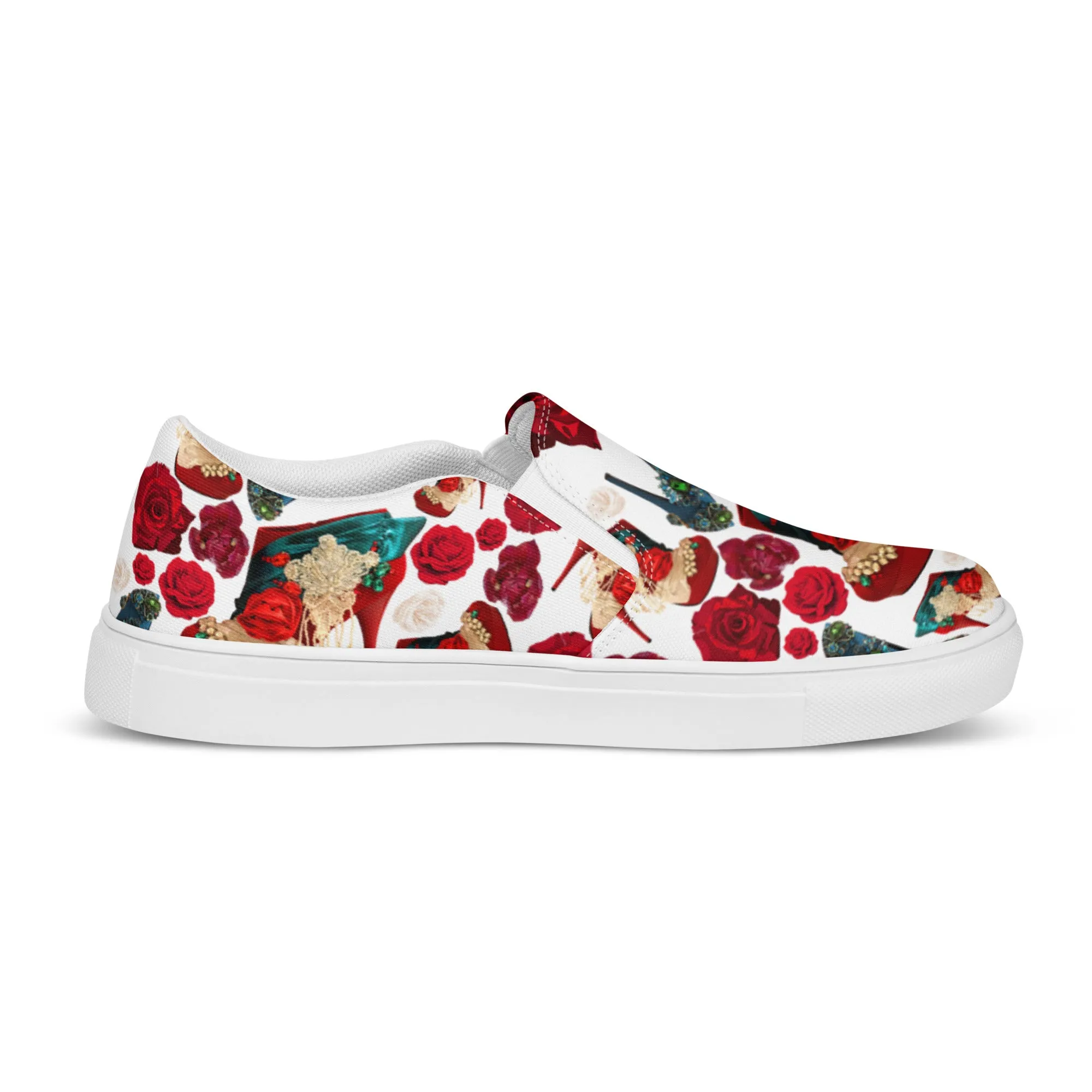 Women’s slip-on canvas shoes 'Amore tricolore'