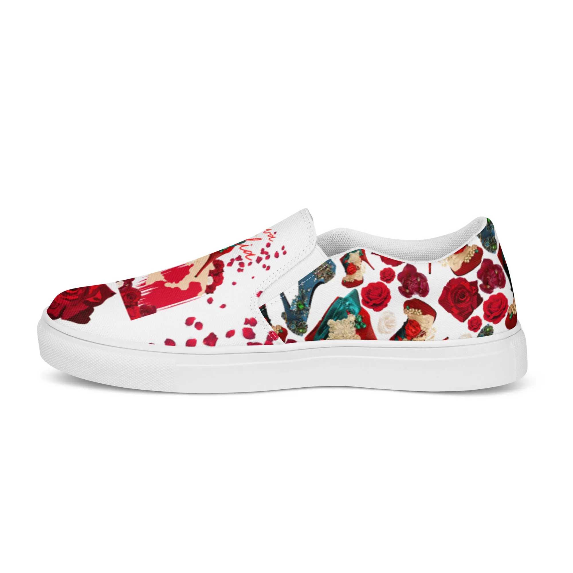 Women’s slip-on canvas shoes 'Amore tricolore'