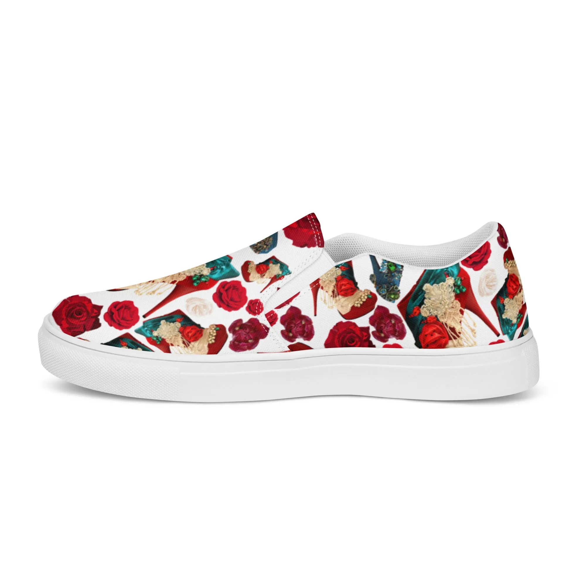 Women’s slip-on canvas shoes 'Amore tricolore'