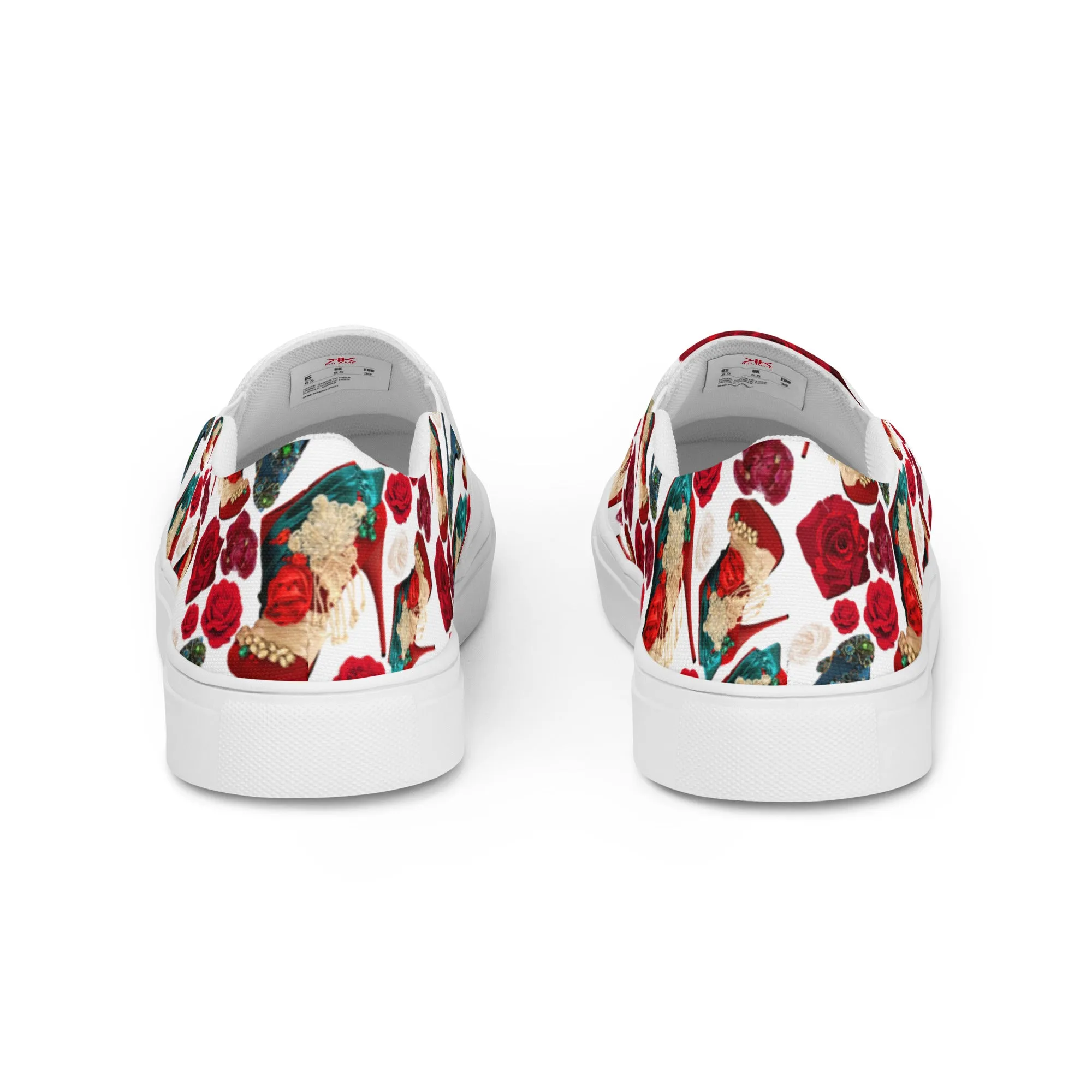 Women’s slip-on canvas shoes 'Amore tricolore'