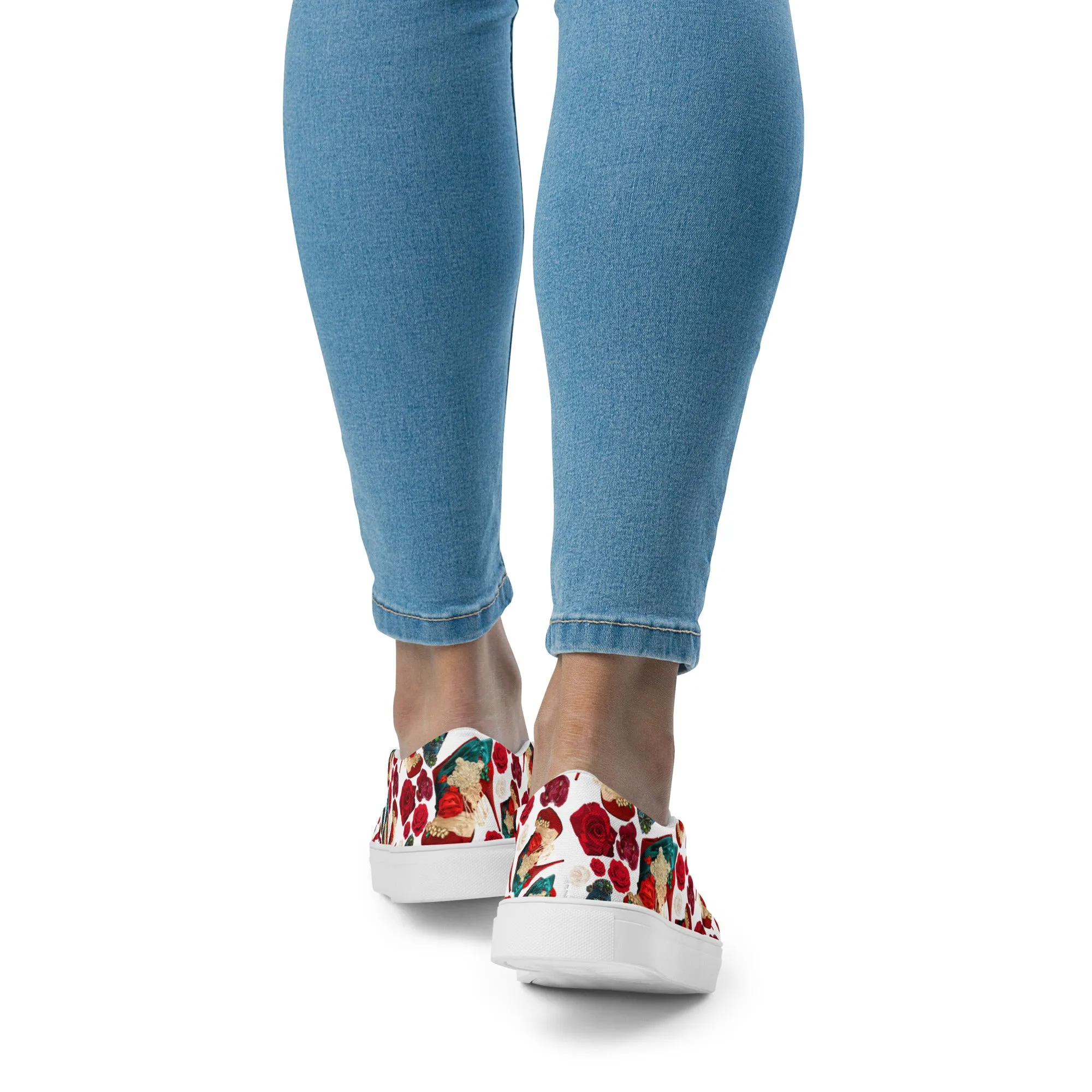 Women’s slip-on canvas shoes 'Amore tricolore'