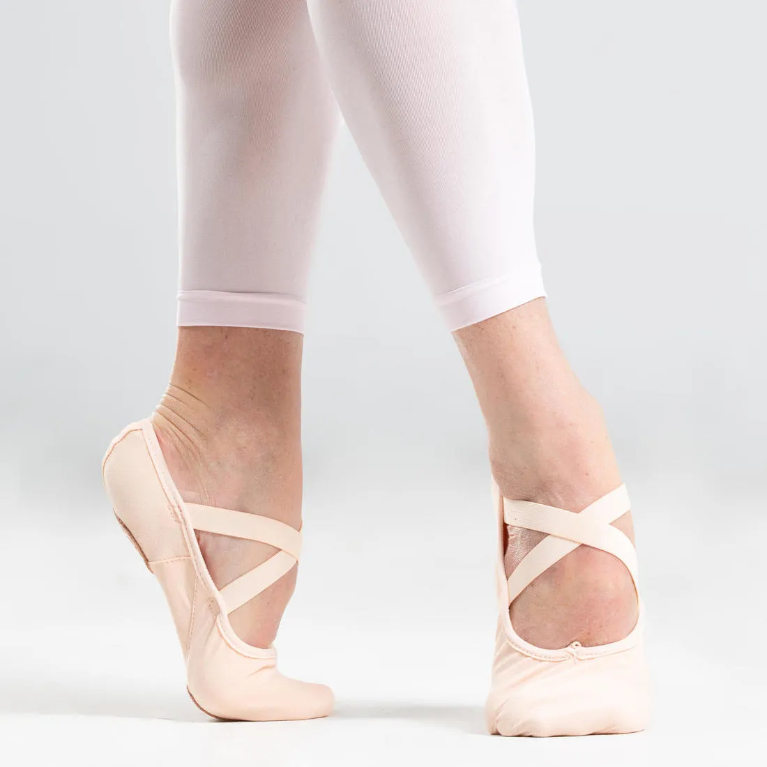 Women's Split-Sole Canvas Demi-Pointe Ballet Shoes
