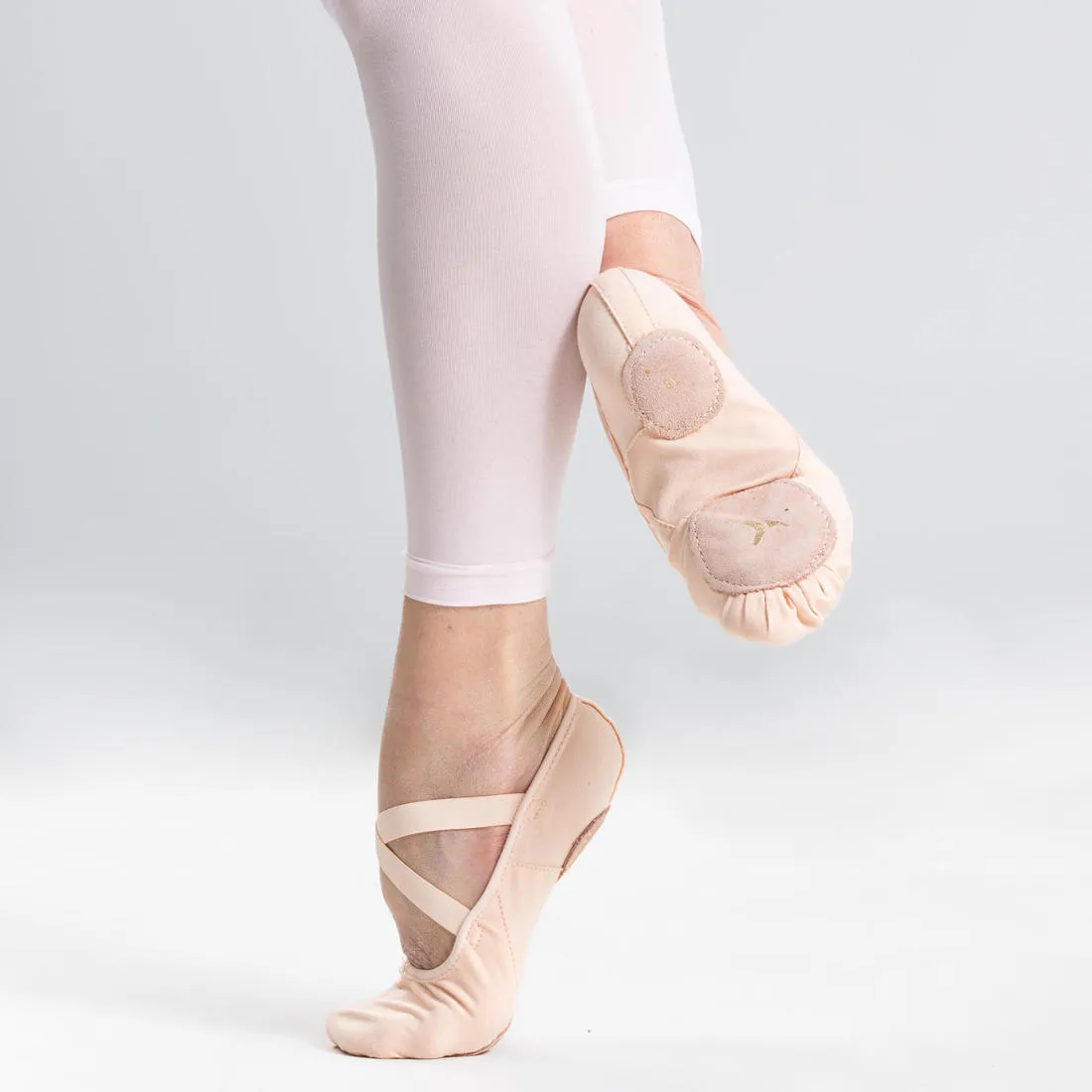 Women's Split-Sole Canvas Demi-Pointe Ballet Shoes