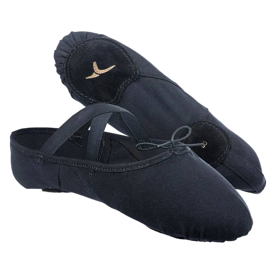 Women's Split-Sole Canvas Demi-Pointe Ballet Shoes
