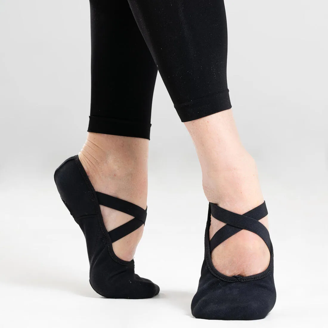 Women's Split-Sole Canvas Demi-Pointe Ballet Shoes