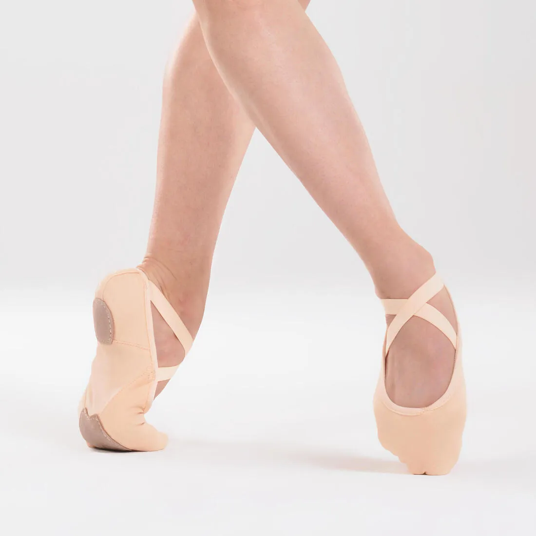 Women's Split-Sole Canvas Demi-Pointe Ballet Shoes