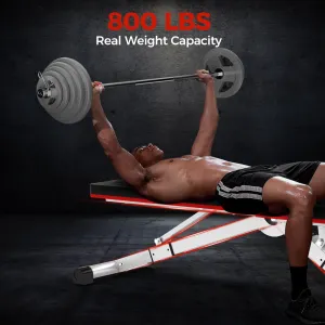 Workout Foldable Weight Bench for Home Training 600 Lb. Capacity